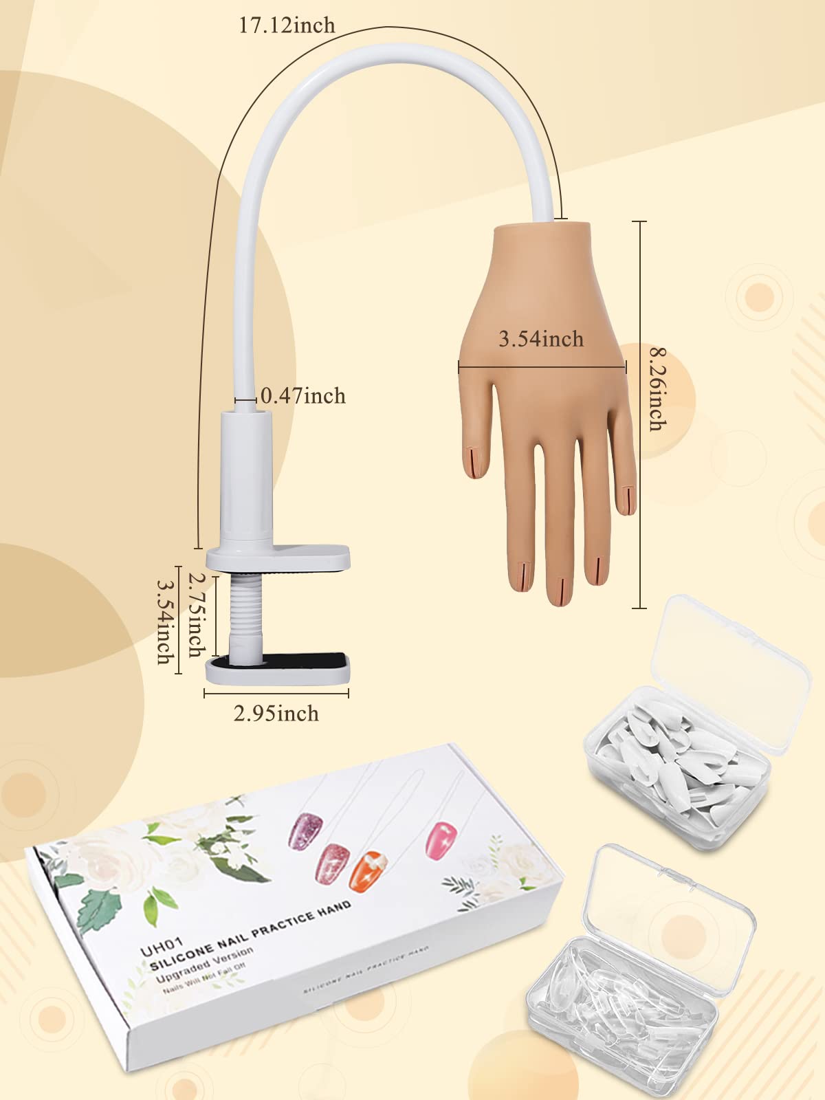 LIONVISION gift-ready nail practice set for learners and pros.