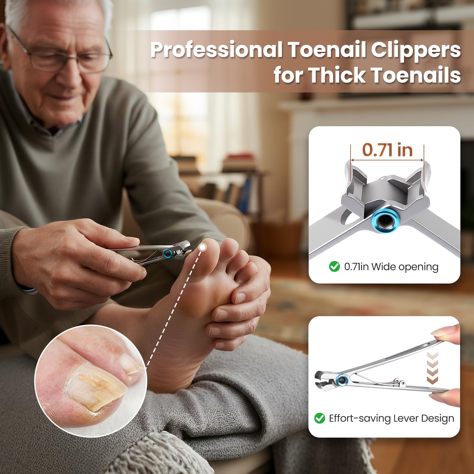 LIONVISON ingrown correction tools for safe toenail relief at home
