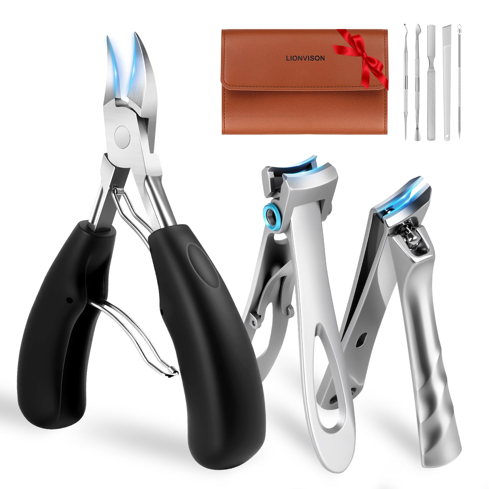 LIONVISON ingrown toenail kit front view for easy at-home foot care