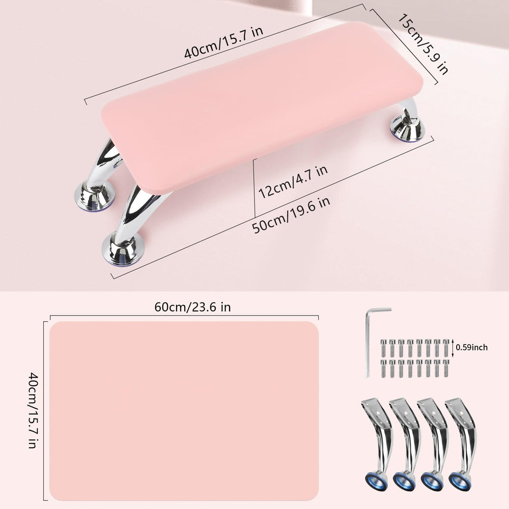 Lionvision Microfiber leather cover adds soft, smooth touch during nail services.