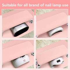 Lionvision Nail Hand Rest Cushion shows stable base for wobble-free nail sessions.