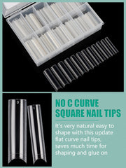 LIONVISION XL nail tips with 12 sizes clearly labeled for quick fitting.