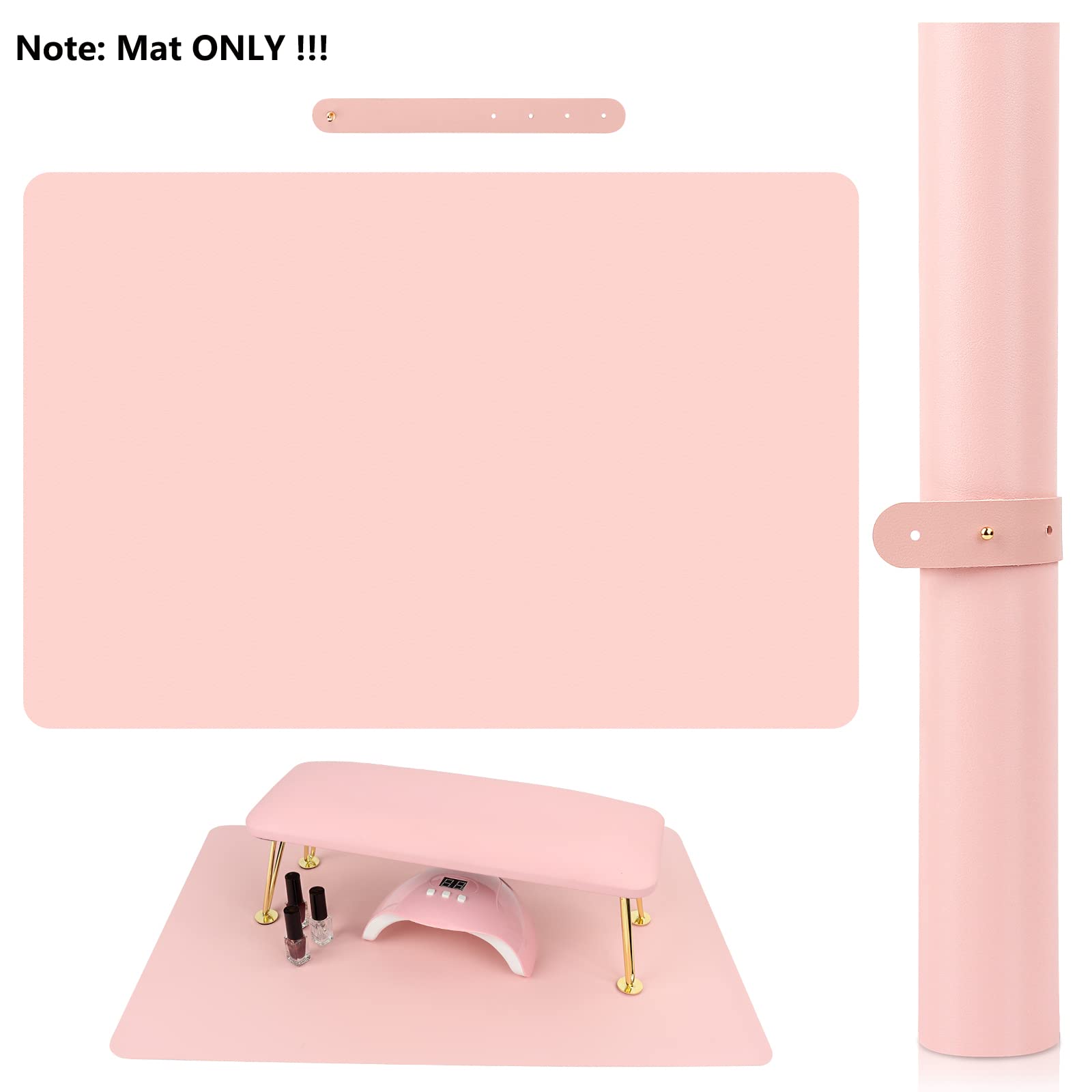 LIONVISION versatile manicure mat doubles as desk and vanity pad.