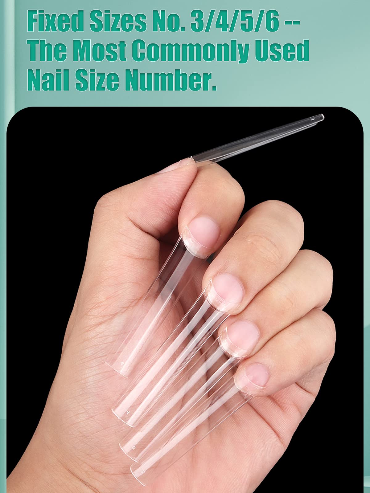 LionVision puntas de uñas XXL, disponibles en varias tallas para rellenar.