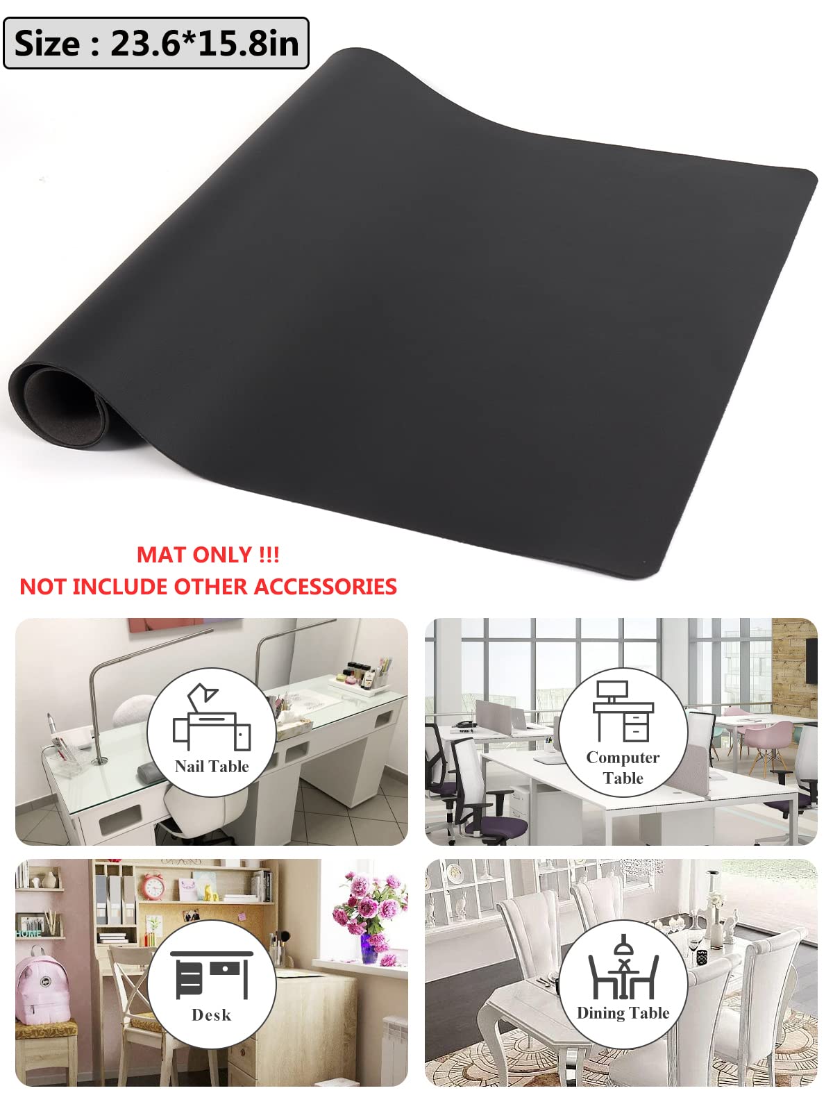 Lionvision foldable mat rolls up for compact storage in salons or home.
