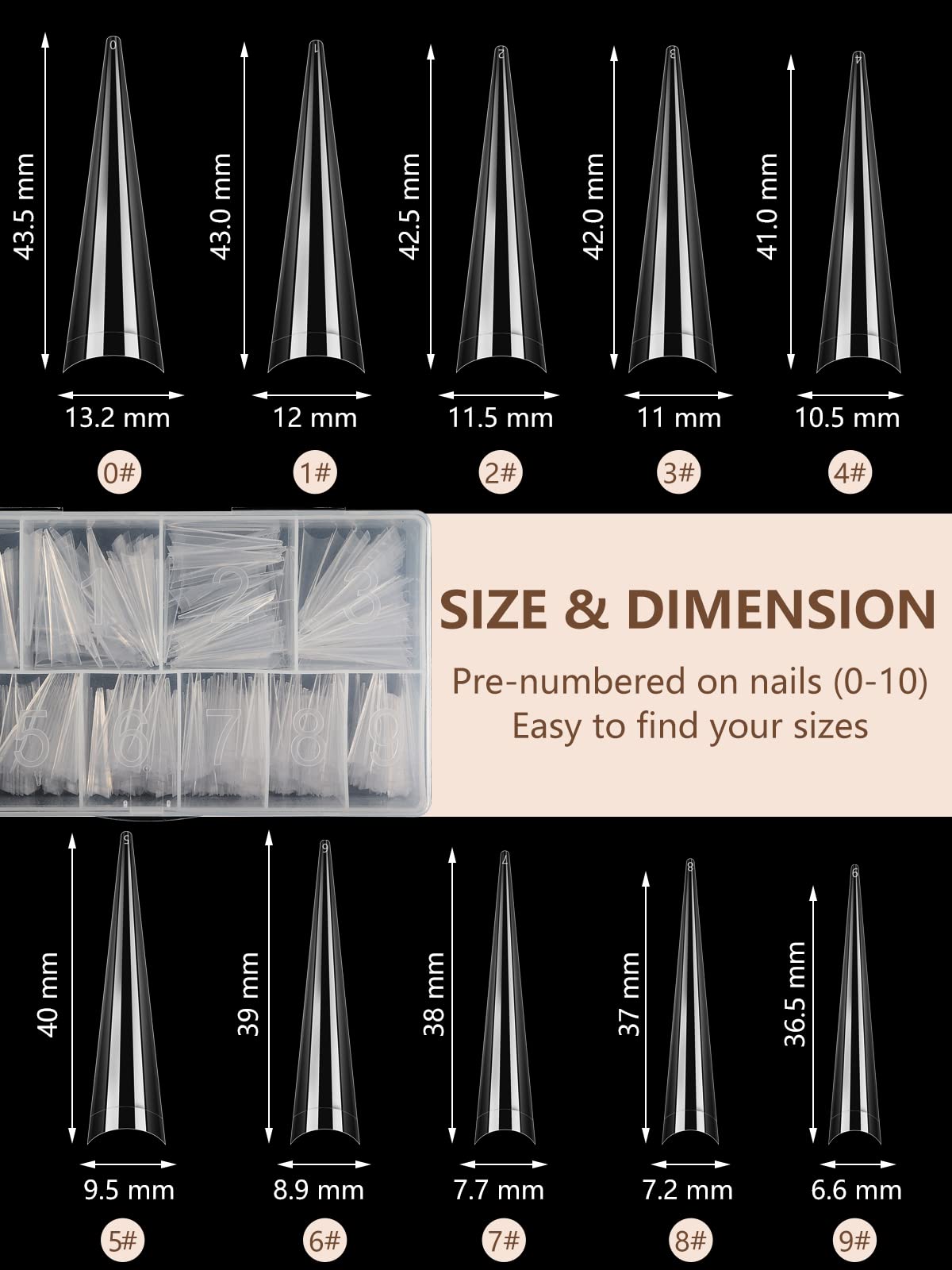 Easy to trim and file for custom lengths and shapes with LIONVISON
