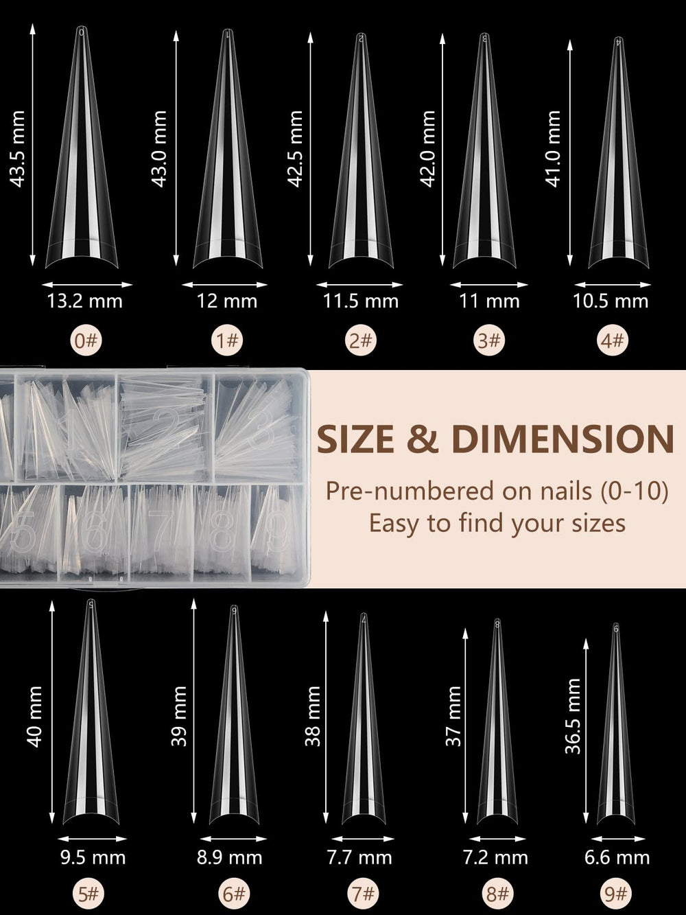 Easy to trim and file for custom lengths and shapes with LIONVISON