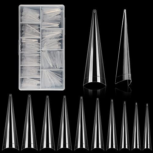 Includes 500 pieces and 10 sizes for versatile nail art with LIONVISON