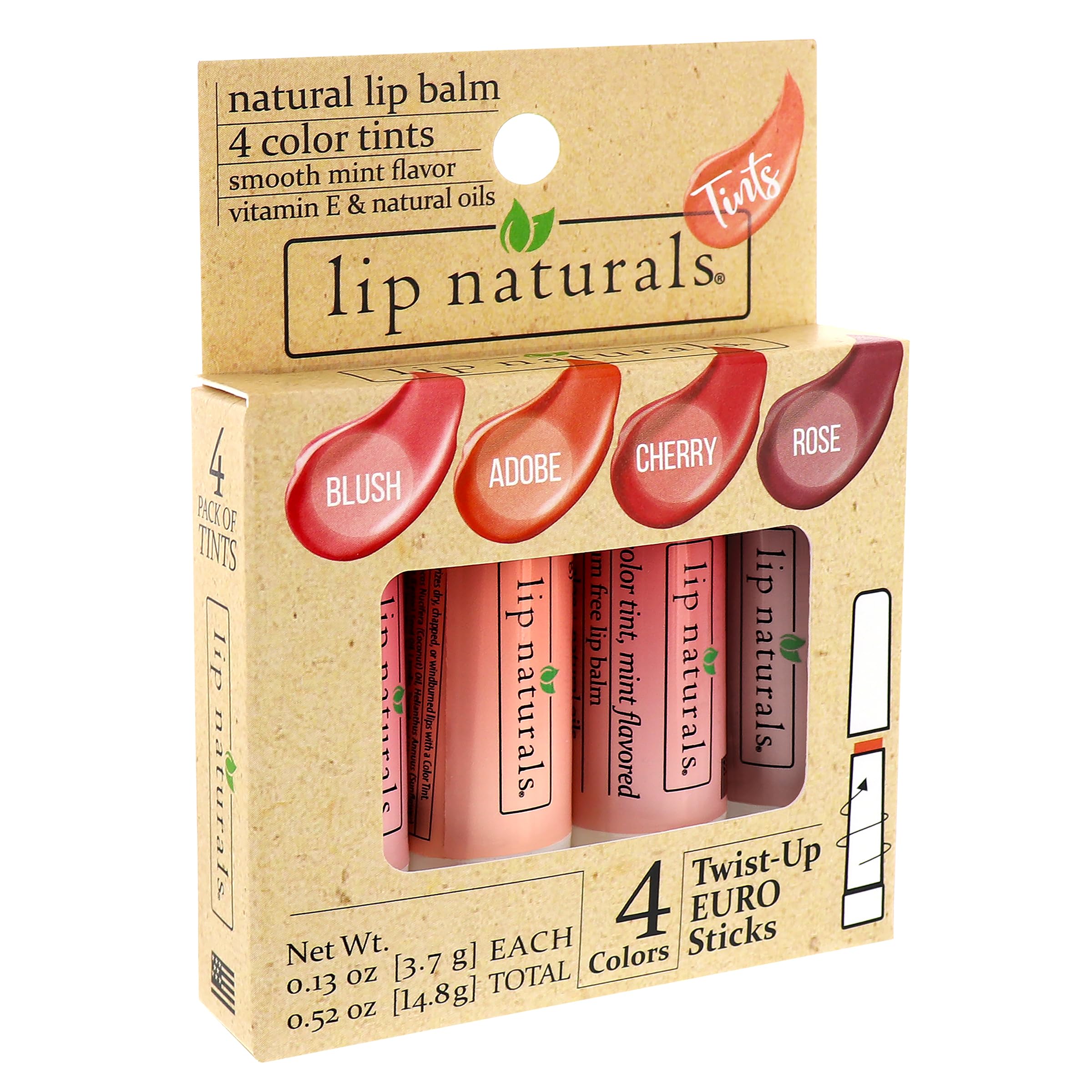 Lip Naturals bálsamo labial tintado Adobe: color suave y confort diario.