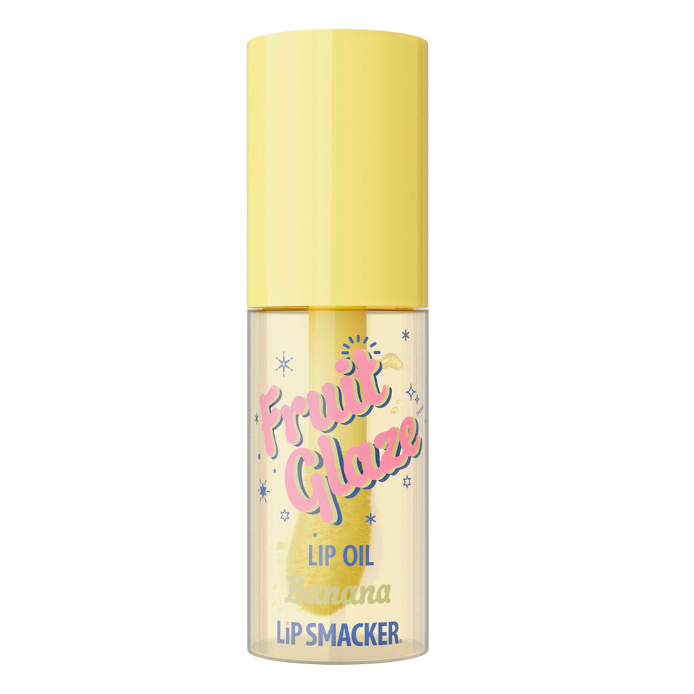Lip Smacker Fruit Glaze Banana aplicación fluida con efecto nutritivo.