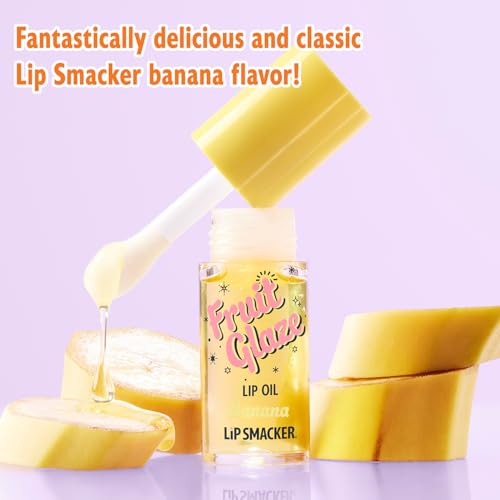 Lip Smacker Fruit Glaze Banana brillo alto y sabor auténtico.