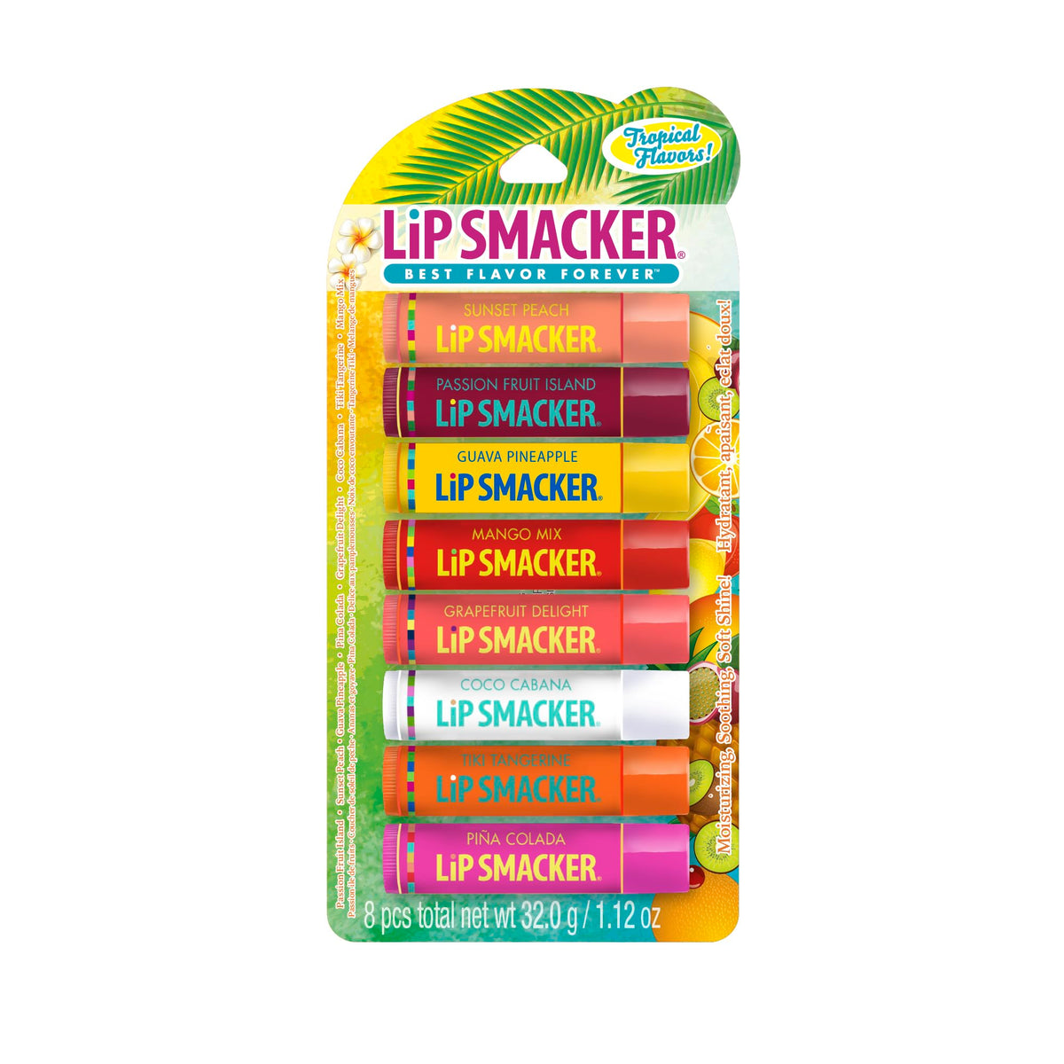 Lip Smacker bálsamo labial Fruta de la Pasión Isla, hidratación y aroma tropical.