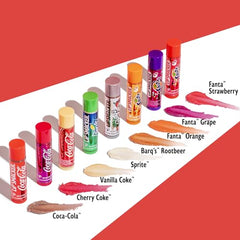 Lip Smacker Coca-Cola Cherry balm offers cherry flavor and smooth lips.