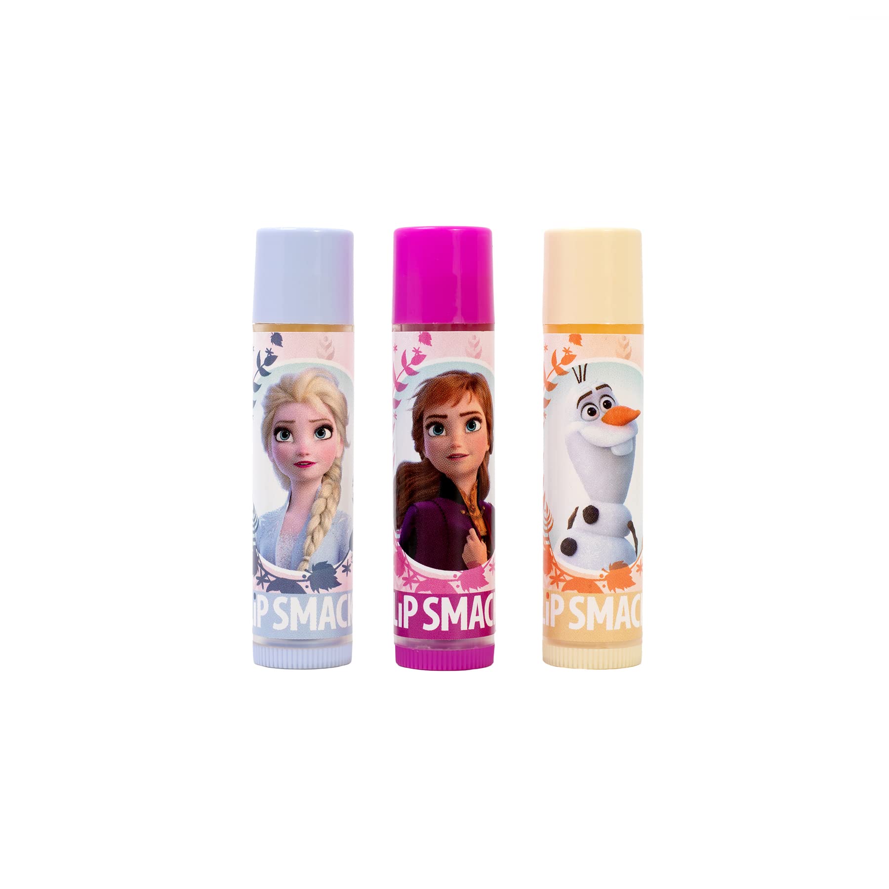 Lip Smacker Disney Frozen 2 Vanilla Snow-it-all balm adds gentle sweetness.