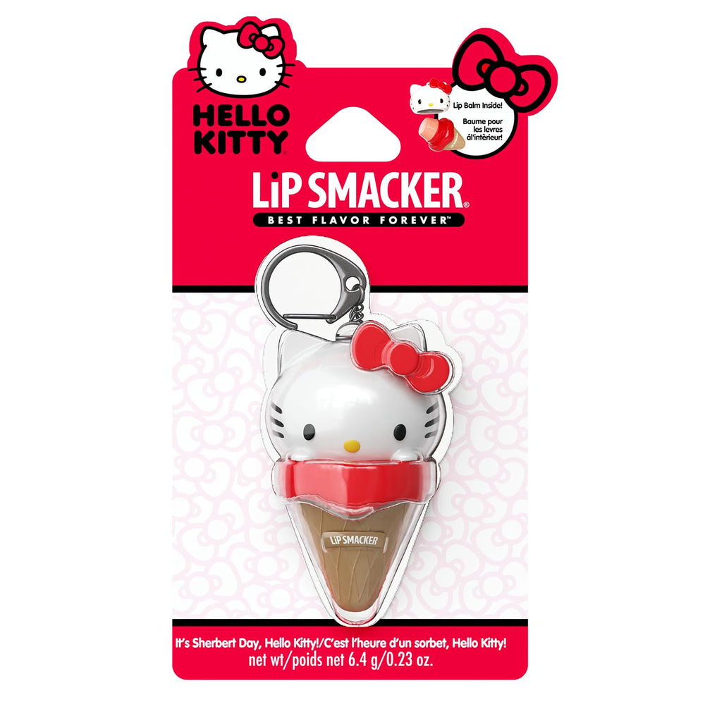 Lip Smacker Hello Kitty ice cream cone balm provides smooth moisture