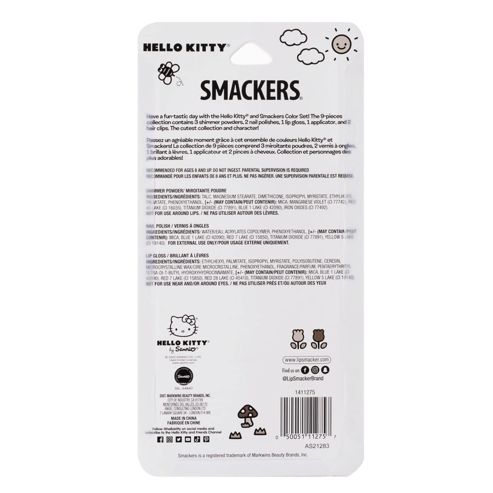 Lip Smacker Hello Kitty pack showing cruelty-free, vegan beauty collection