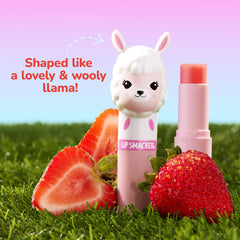 Creamy strawberry flavor texture close-up suggests a smooth, tasty lip experience.