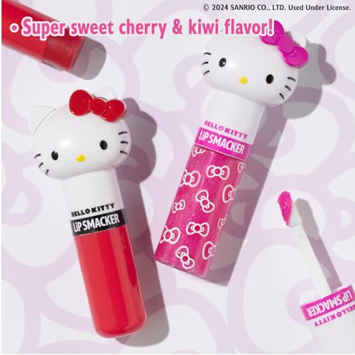 Lip Smacker Lippy Pals Swirls Hello Kitty Kiwi, brillo suave que realza la sonrisa