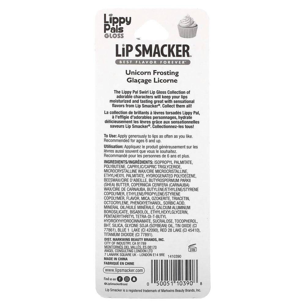 Lip Smacker Lippy Pals Unicorn Frosting swirl close-up with moisturizing gloss