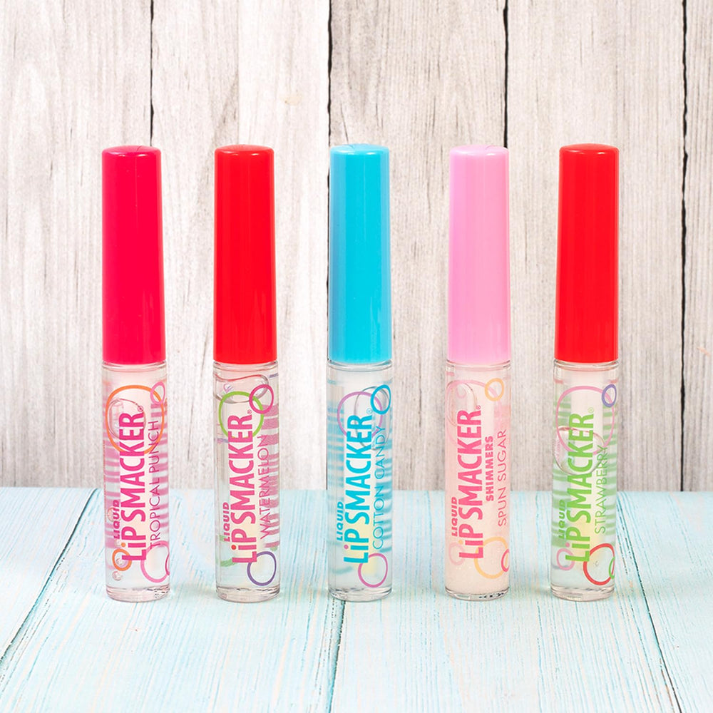Lip Smacker Strawberry gloss tube demonstrates everyday shine and lip enhancement