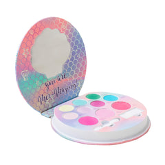 Lip Smacker Mermaid Palette shimmer cover with holiday mermaid-inspired design.