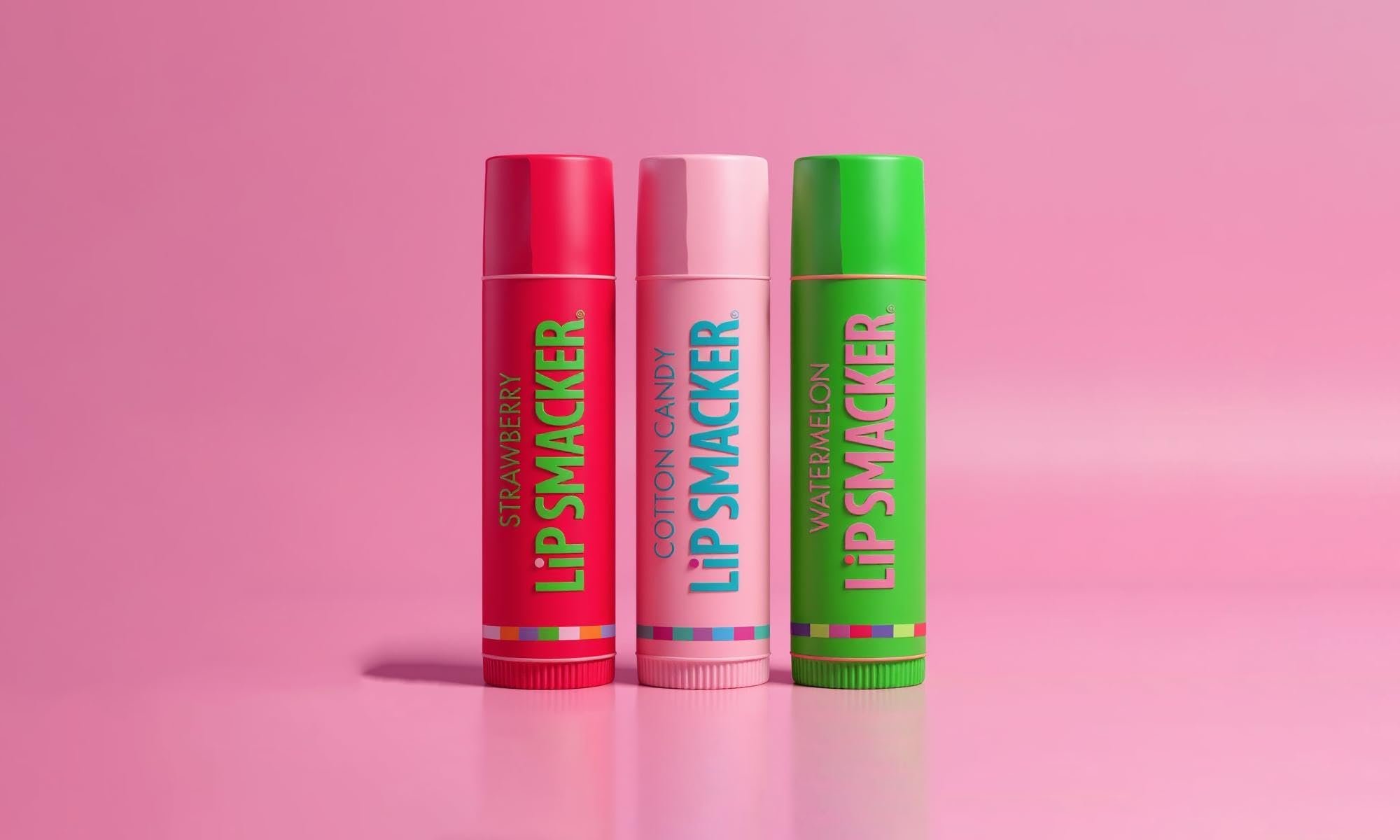 Lip Smacker trio packaging and display for easy gifting.