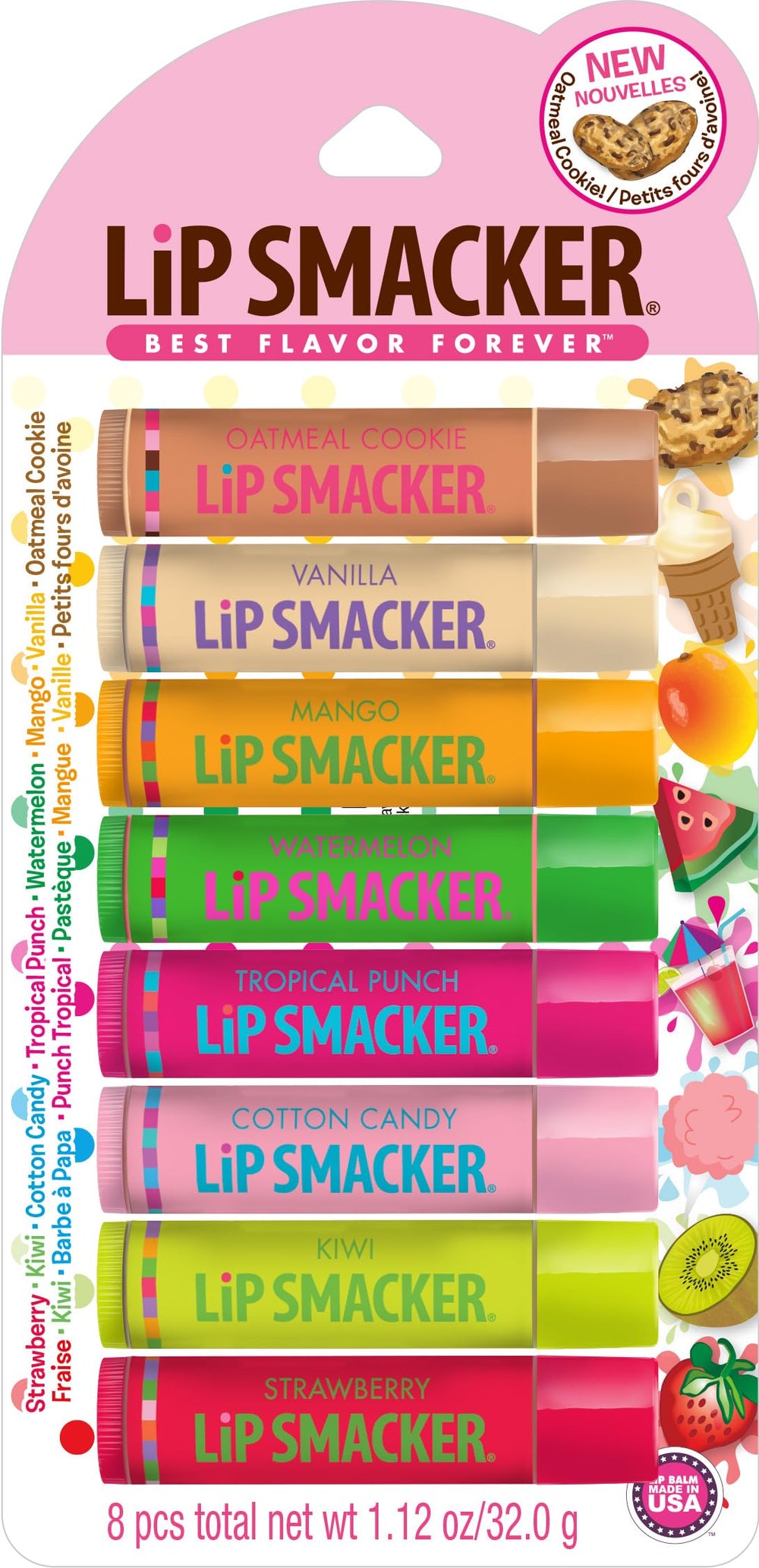 Lip Smacker galleta avena: bálsamo labial para hidratación y sabor duradero.