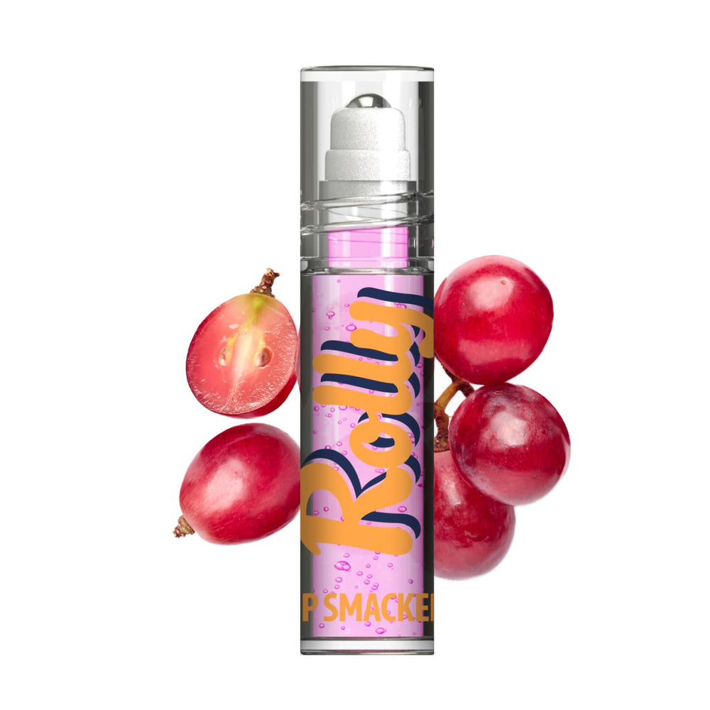 Lip Smacker Rolly gloss roller-ball close-up with cooling glide and shine.