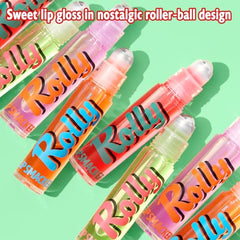 Lip Smacker Rolly Lip Gloss peach flavor with fruity, enjoyable lip care moment