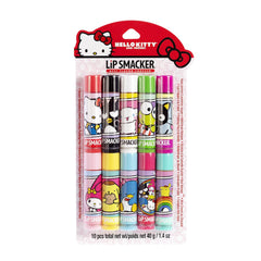 Lip Smacker Sanrio Pack bálsamos labiales 10 sabores para hidratación suave