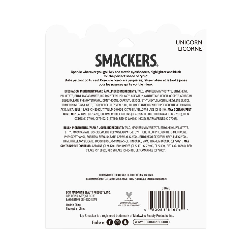 Lip Smacker Sparkle & Shine included brush/applicator enables effortless blending