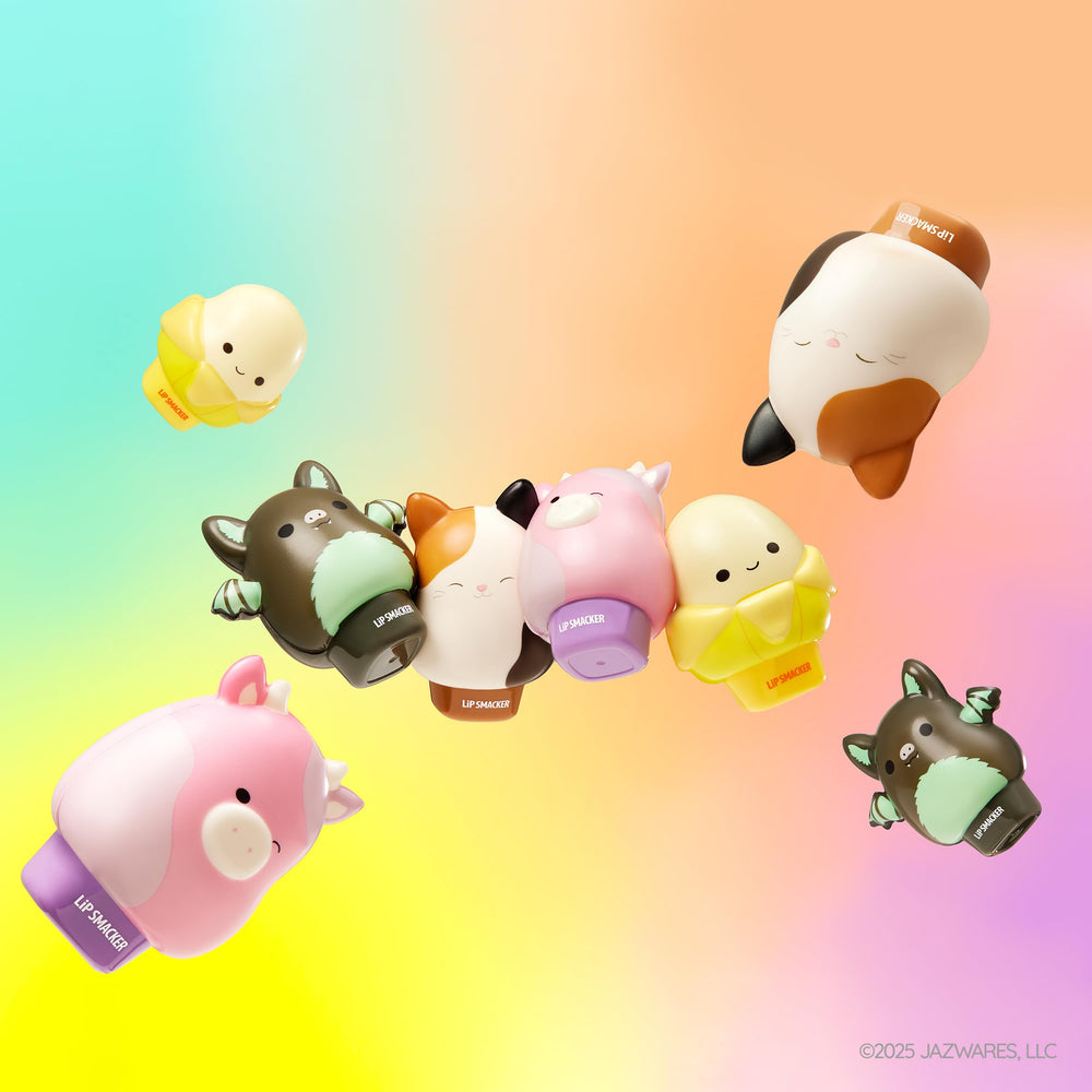 Lip Smacker Squishmallows Cam balm application feels soft and fun