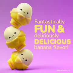 Squishmallows Junie moisturizing balm with flavor for kissable lips.