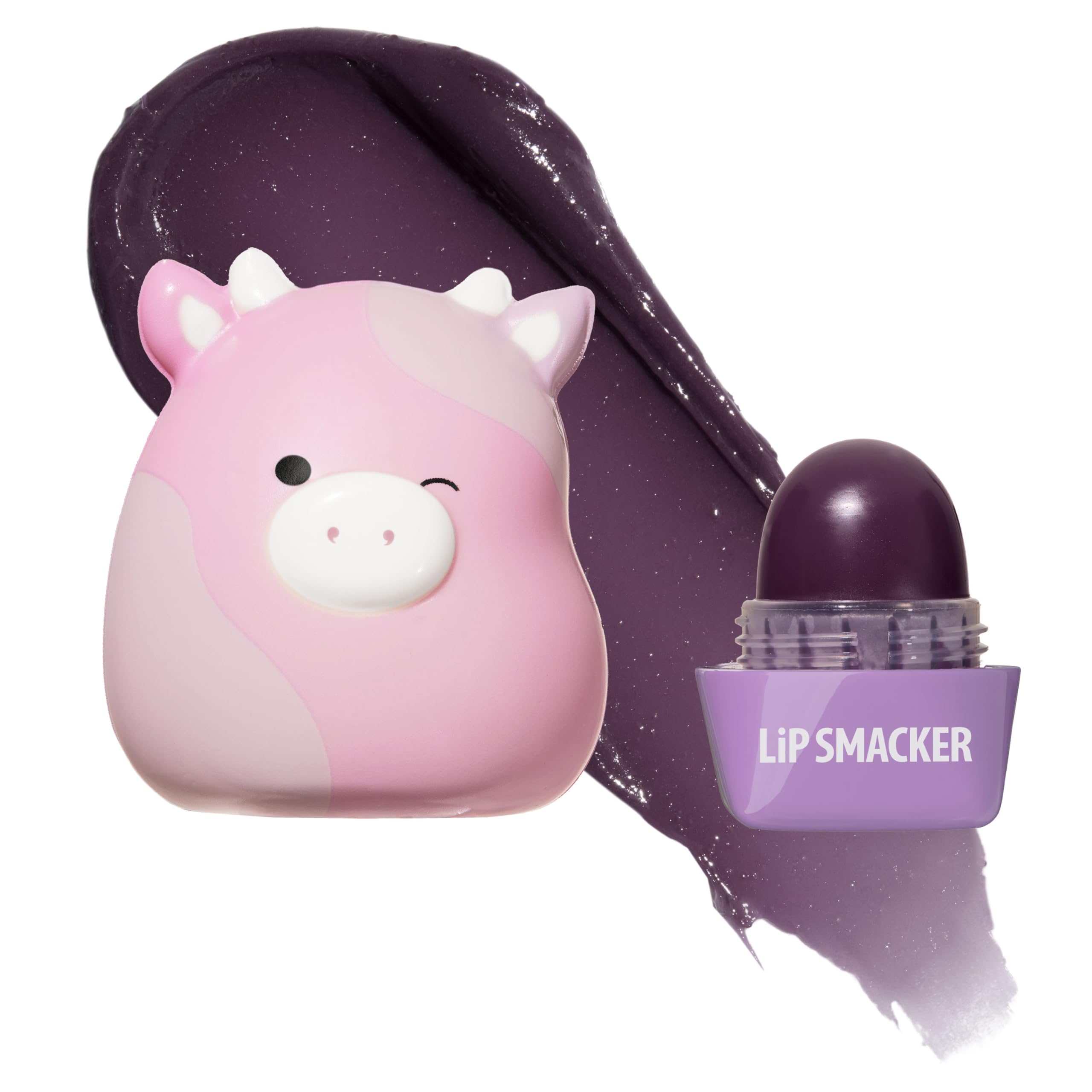 Lip Smacker Patty Squishmallows lip balm with squishy top for playful hydration