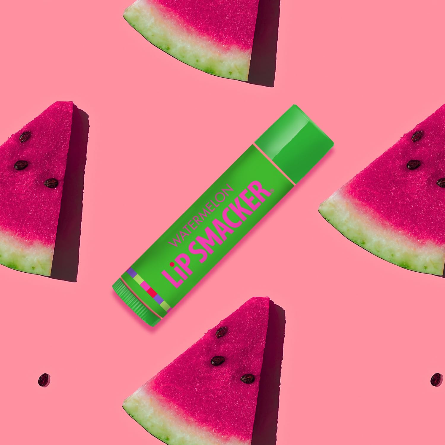 Travel-ready Lip Smacker balms in a compact trio.
