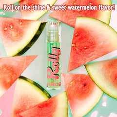 Lip Smacker watermelon flavor gloss adds a bright watermelon shine.