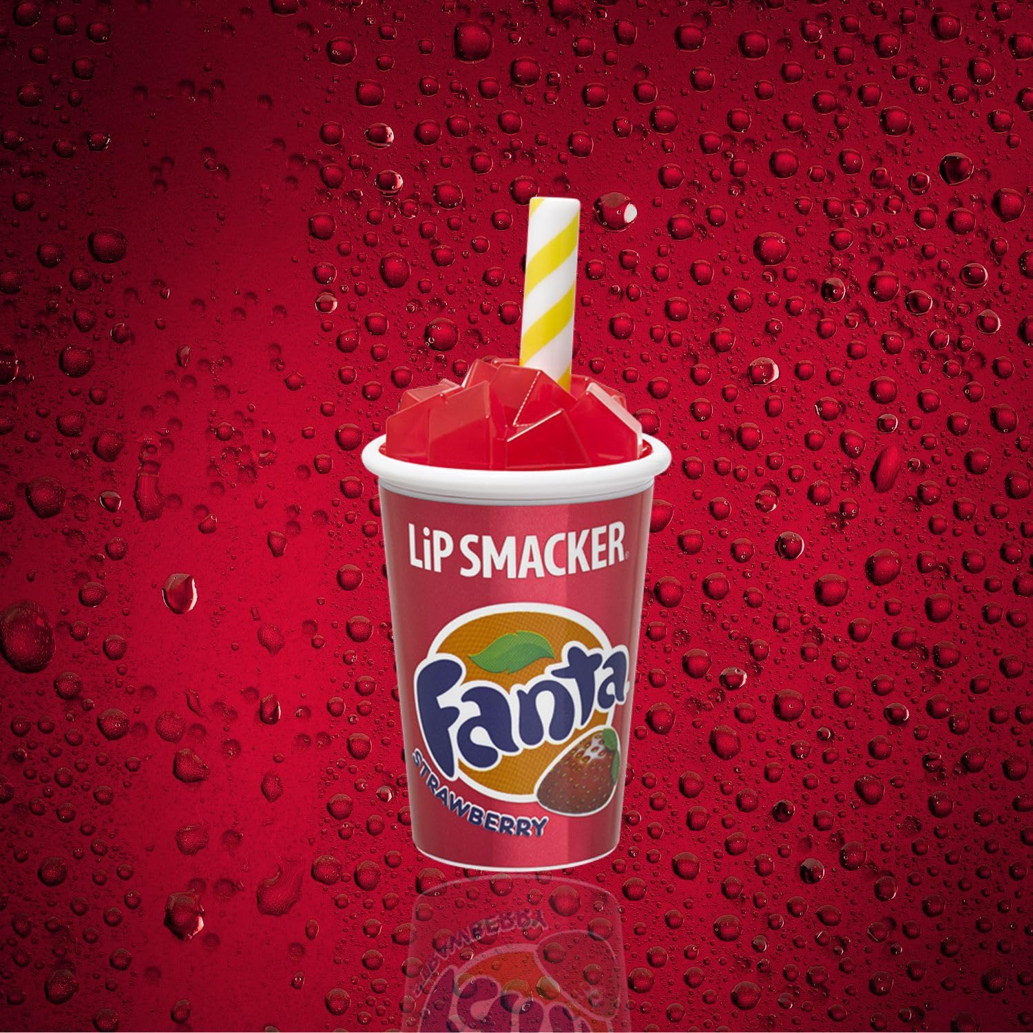 Diseño icónico de vaso Lip Smackers Coca-Cola, perfecto para colección.