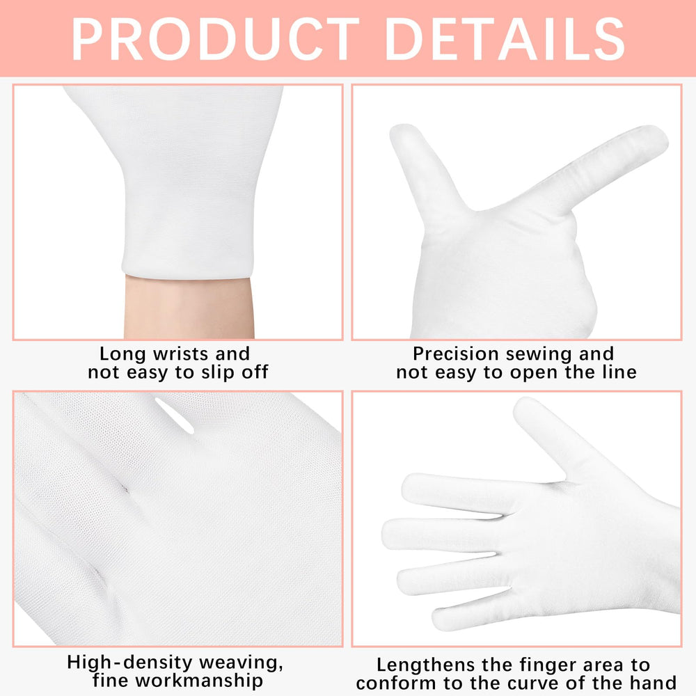 Lipetol soft breathable cotton gloves for overnight wear