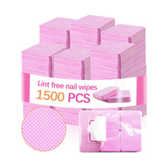 Lipetol toallitas sin pelusa para uñas, paquete rosa, ideal para manicuras.