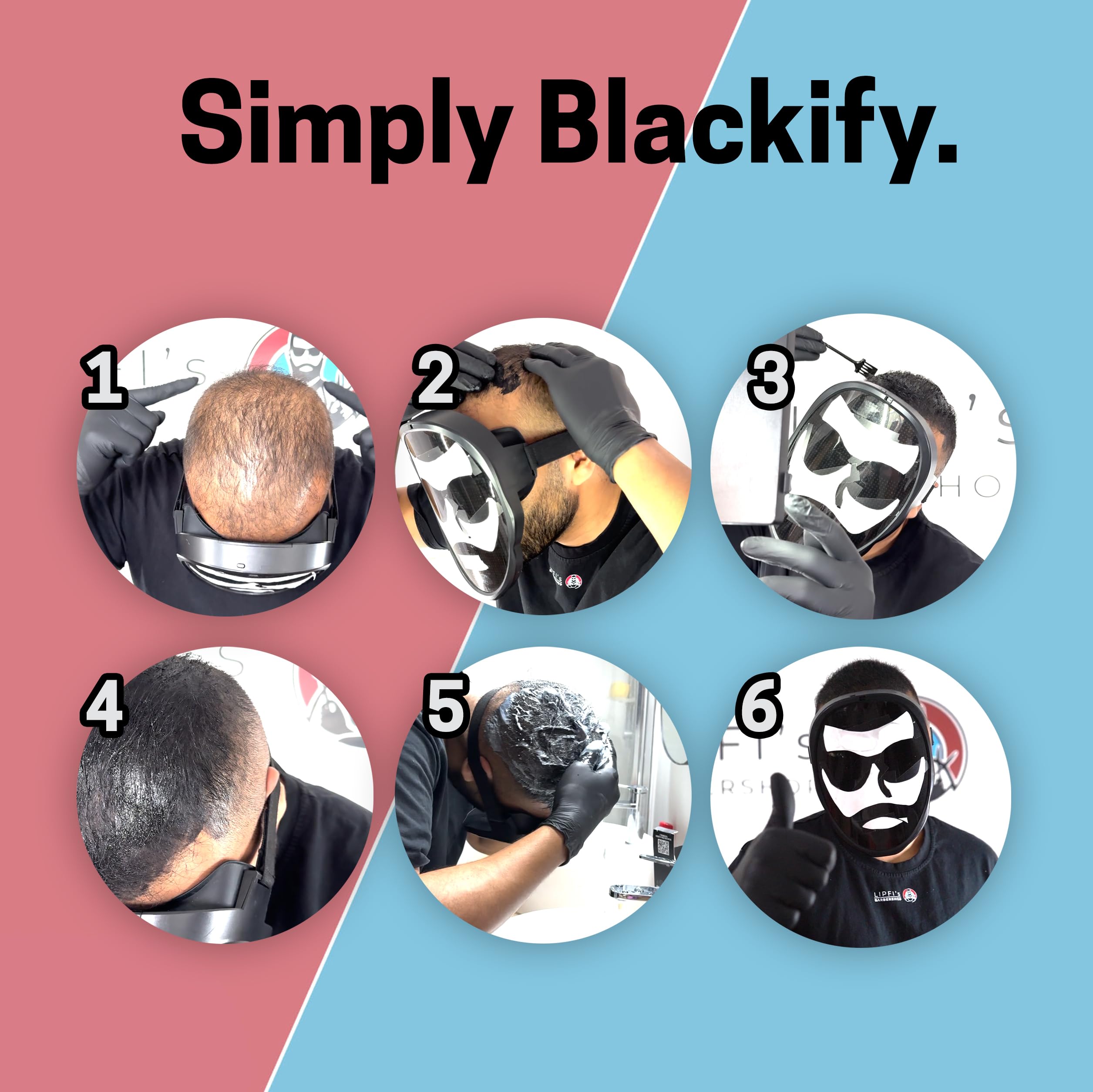BLACKIFY creates a fuller-looking appearance in thinning areas