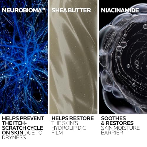 La Roche-Posay Lipikar AP+MAX shea butter niacinamide nourish skin.