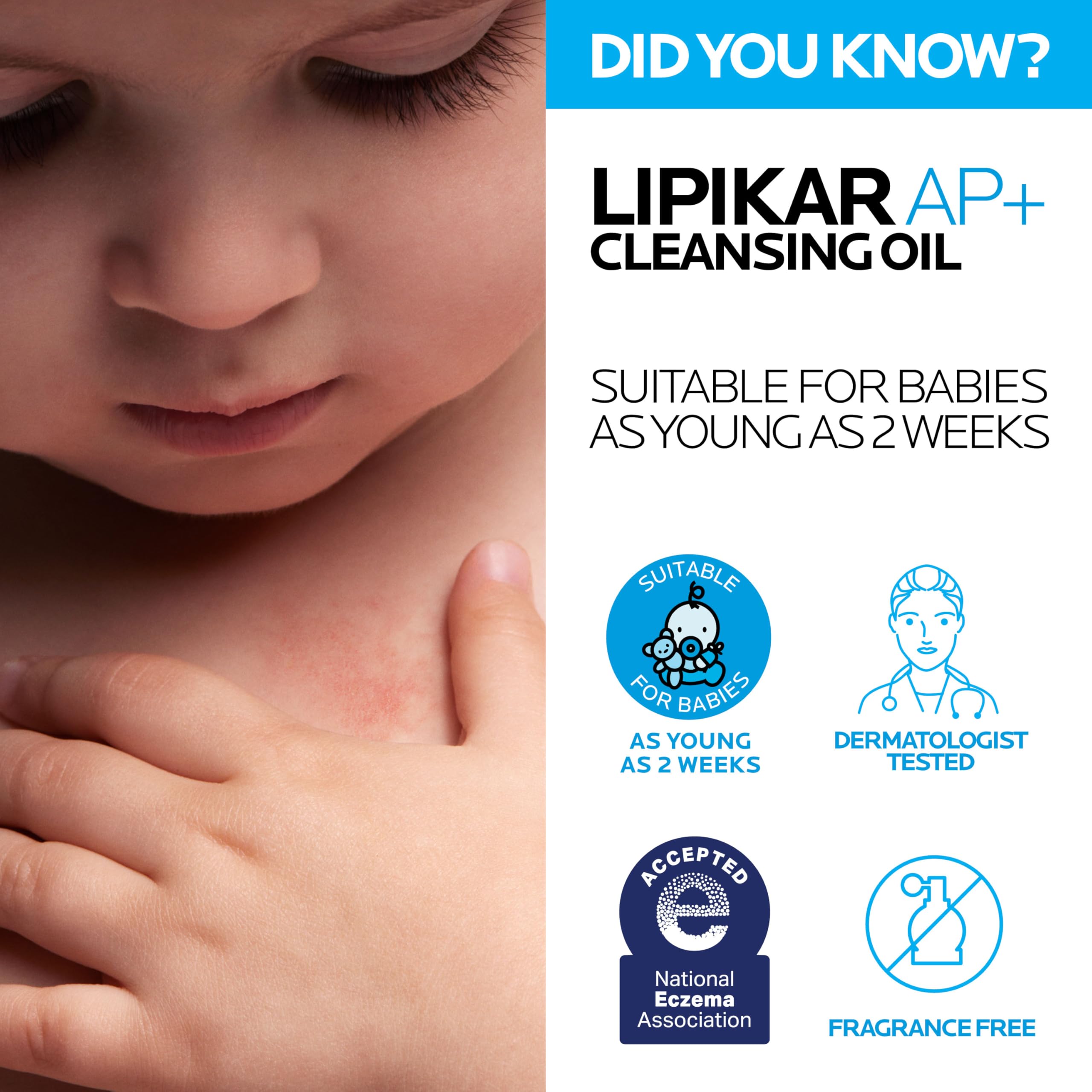 Lipikar AP+ apto para quimioterapia, cuidado suave en tratamiento médico.