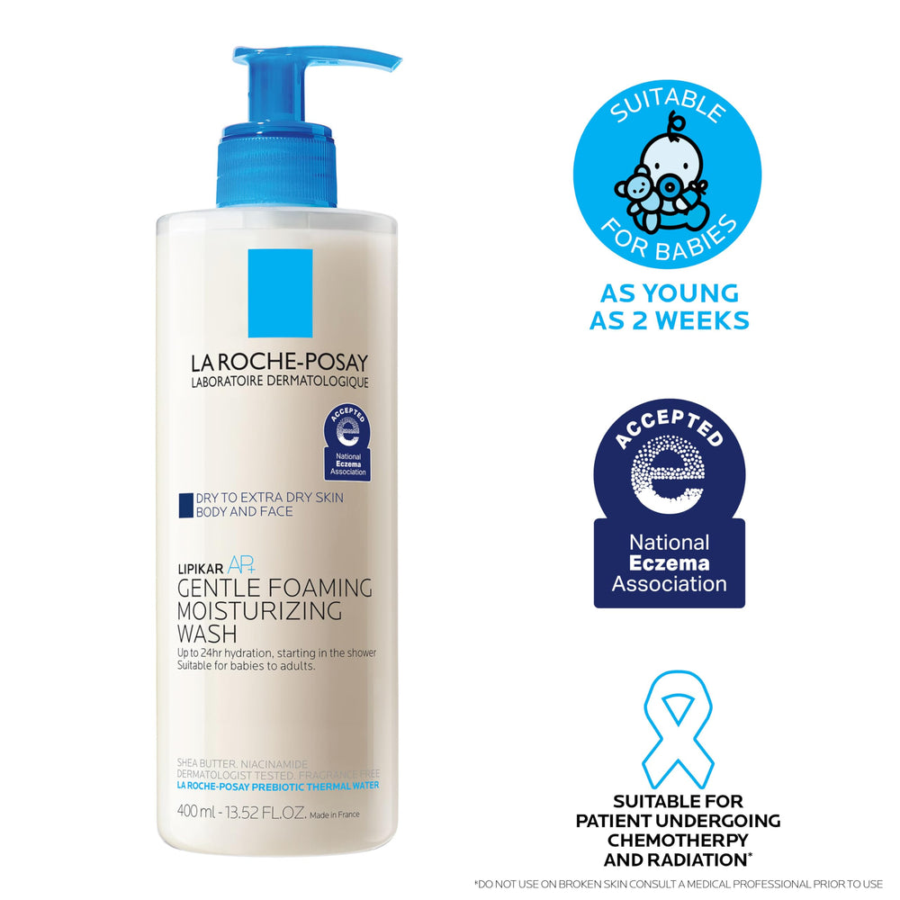 Lipikar AP+ piel sensible cuidado diario para toda la familia.