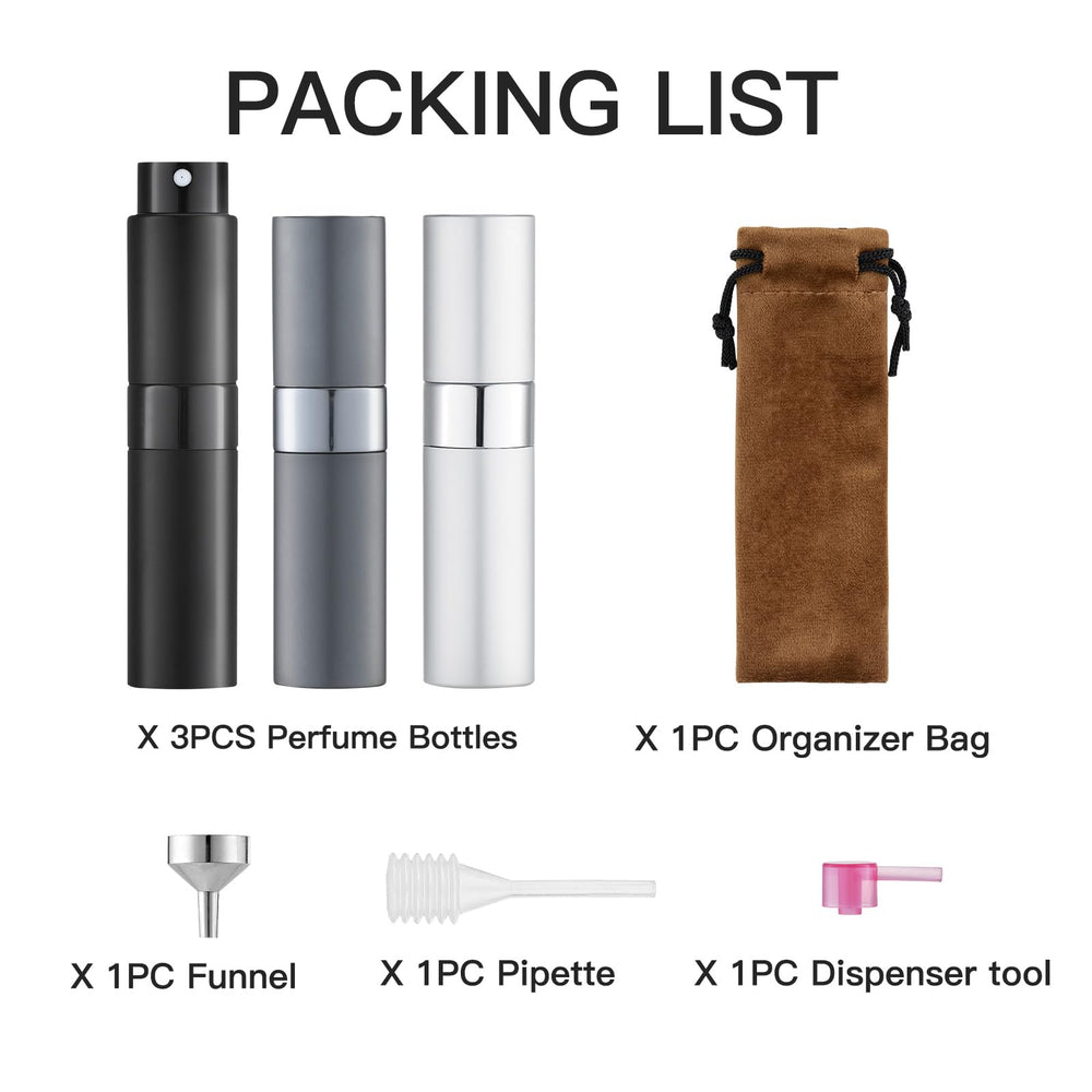 LISAPACK 3-pack with funnels, droppers, and transfer tools for filling