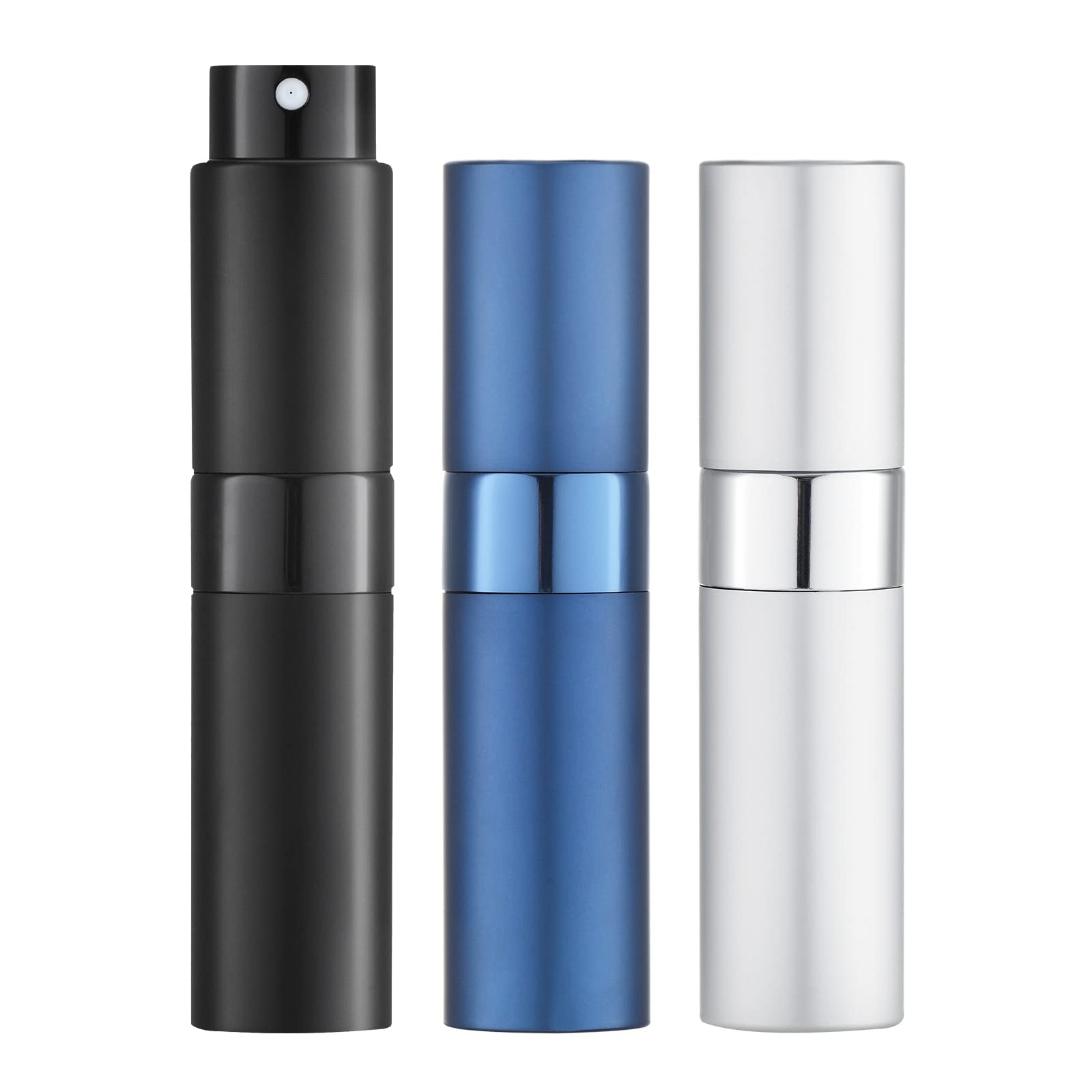 LISAPACK 8ml black atomizer for on-the-go perfume spritzes