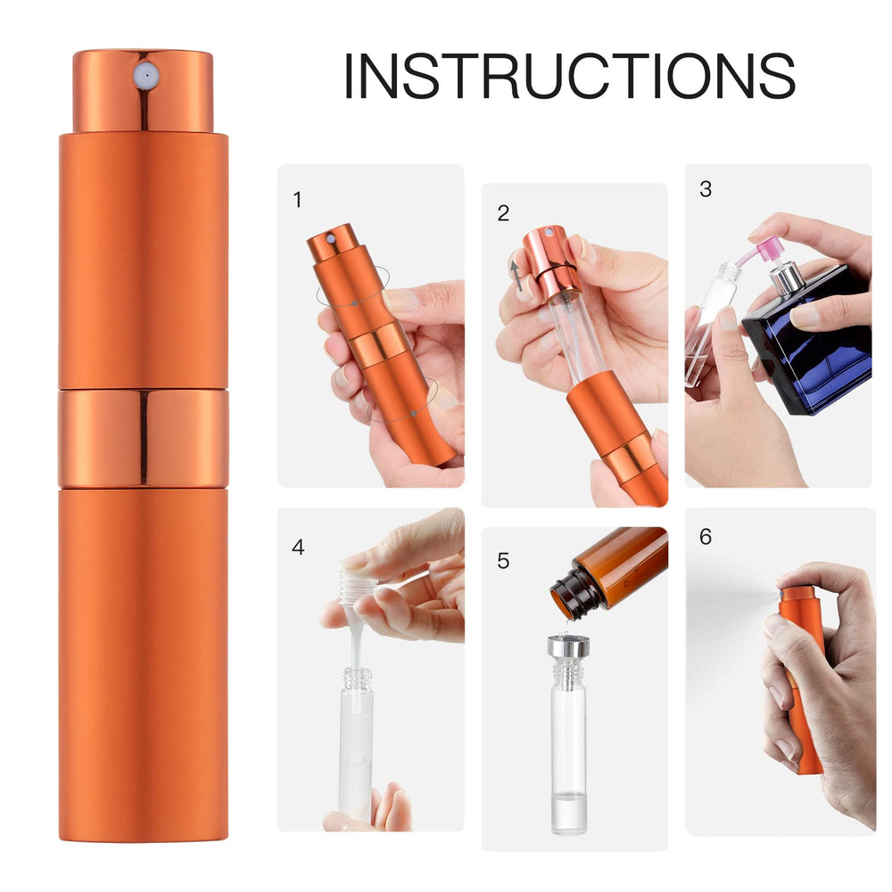 LISAPACK refill funnel and glass bottle for mess-free filling