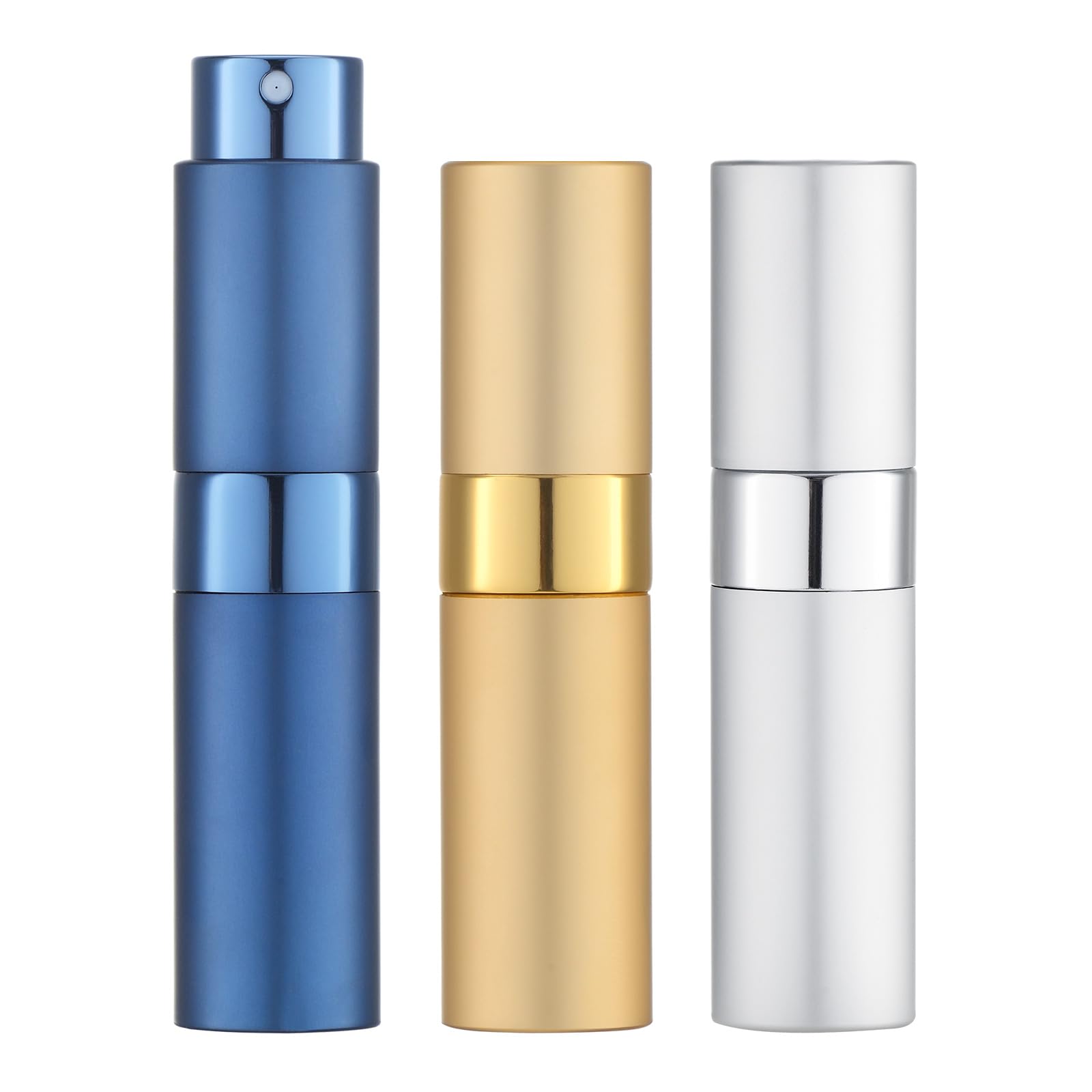 LISAPACK 8ml atomizer Gold finish, travel-friendly fragrance sprayer for quick on-the-go applications.