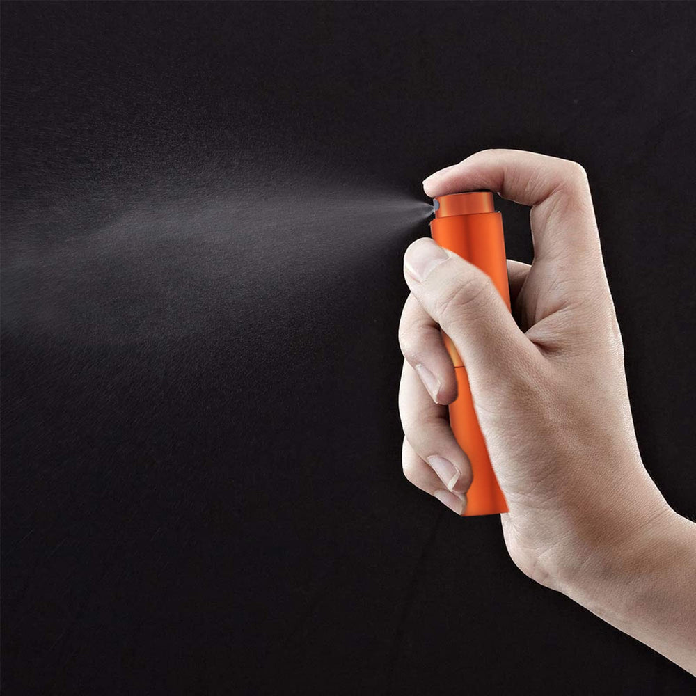 LISAPACK 8ml atomizer in rose red ideal for compact purse-friendly fragrance