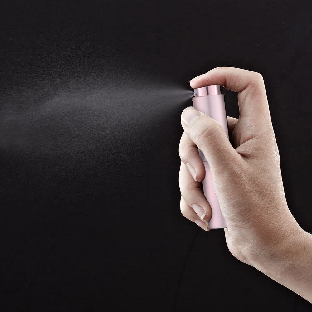 Lisapack 8ml atomizer in pink for purse-ready scent touch-ups.