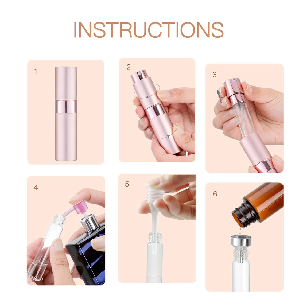 Twist-top design keeps sprays clean and leak-free.